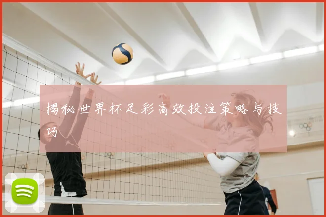 揭秘世界杯足彩高效投注策略与技巧